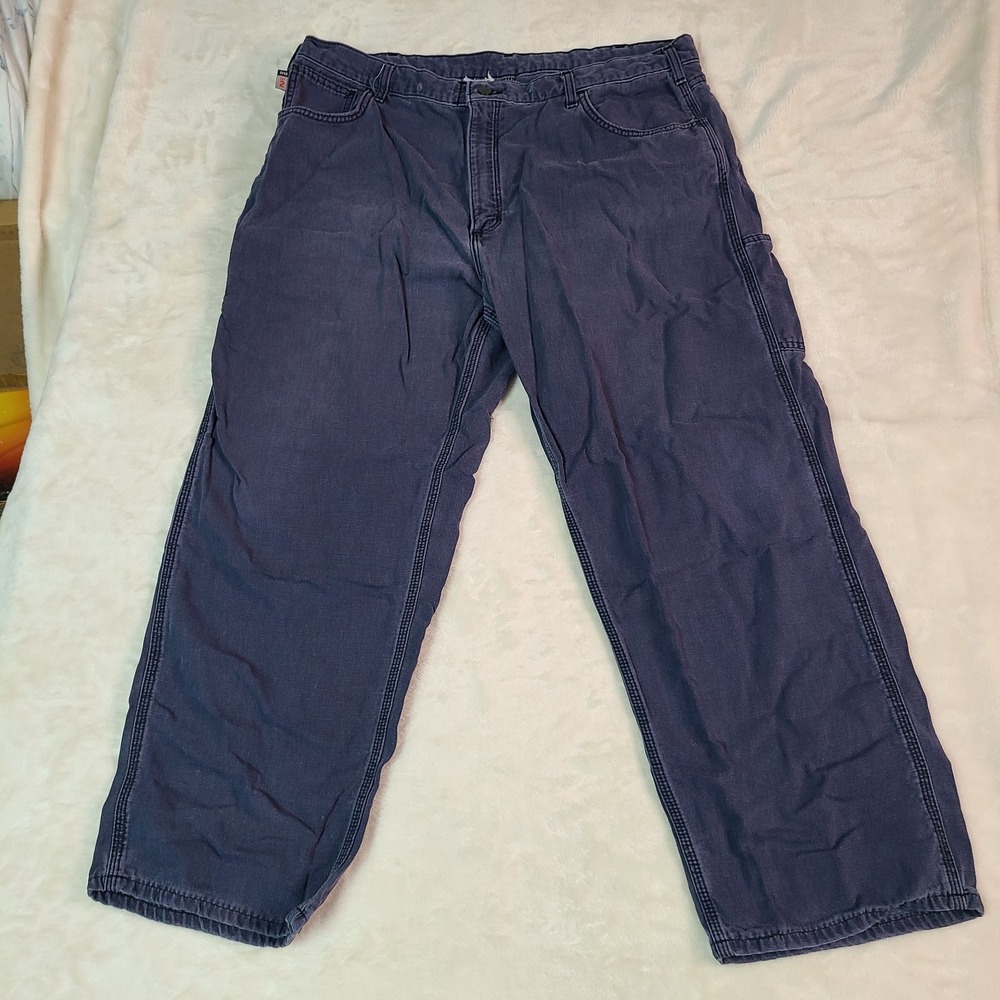 Carhartt Jeans Mens 40x28 FR 2112 CAT 2 Relaxed Fit Denim Straight Leg Work